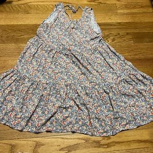 Light blue floral mini summer dress. Size small and in great conditions